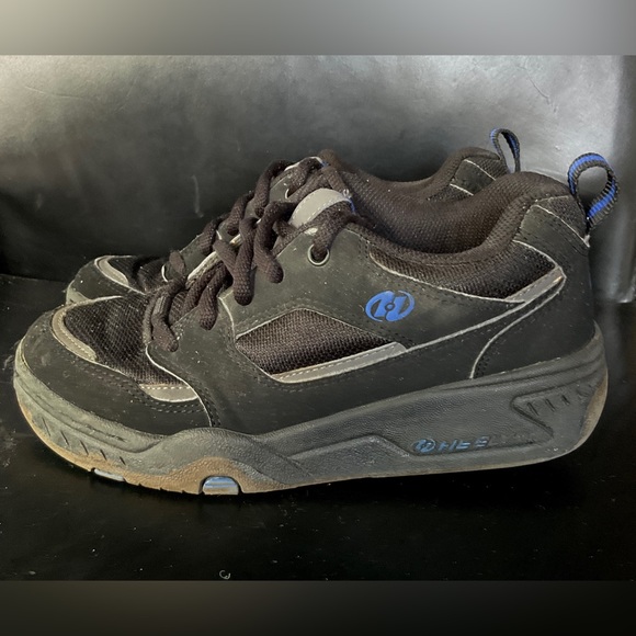 HEELYS ● Black and Blue Wheeled Sneakers ● Y2K - Picture 2 of 4